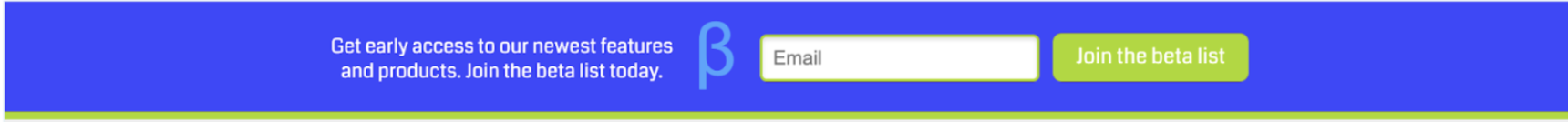 Screenshot image of Unbounce sticky bar